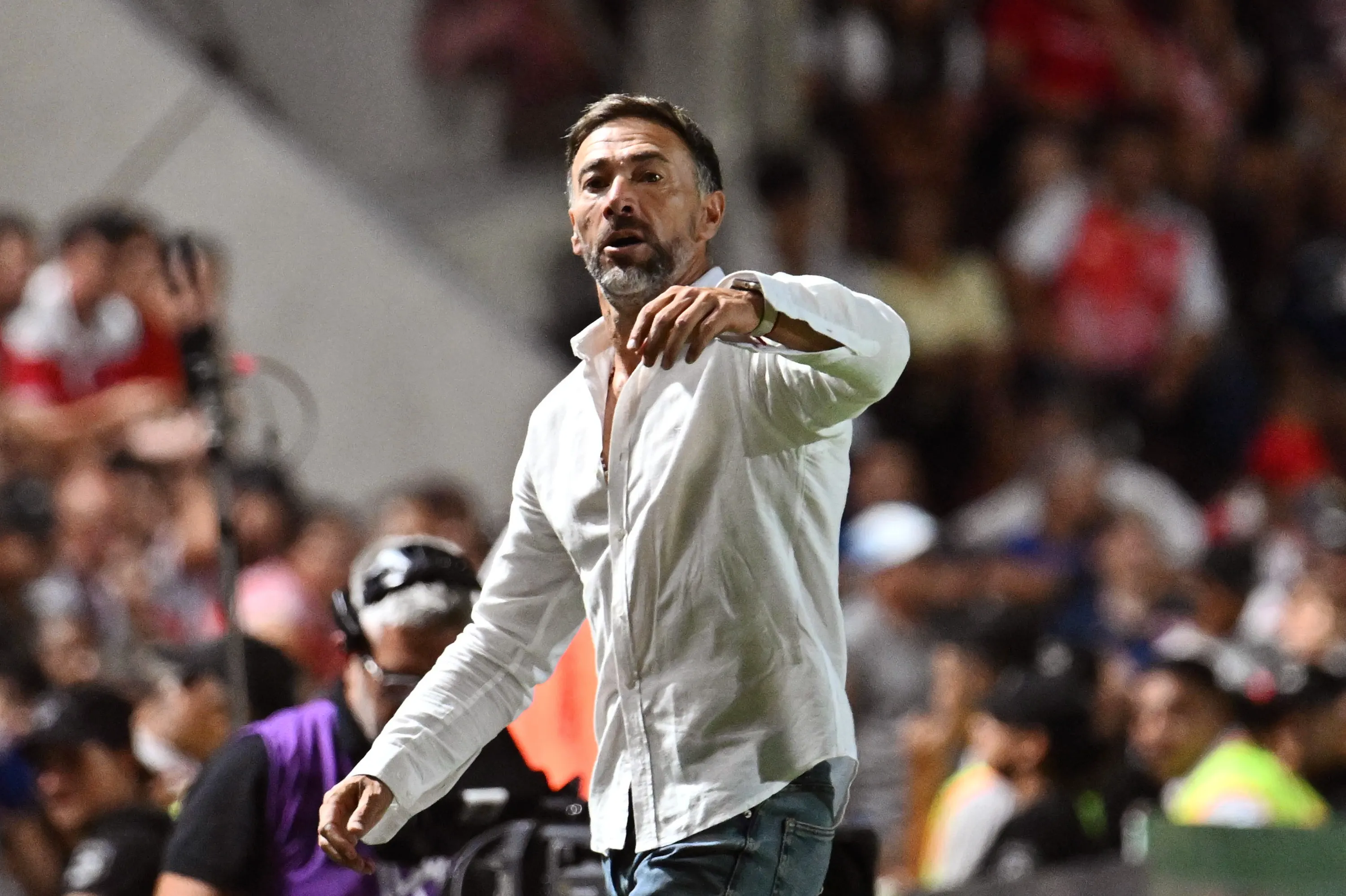 Cristian González durante un partido. (Getty Images)