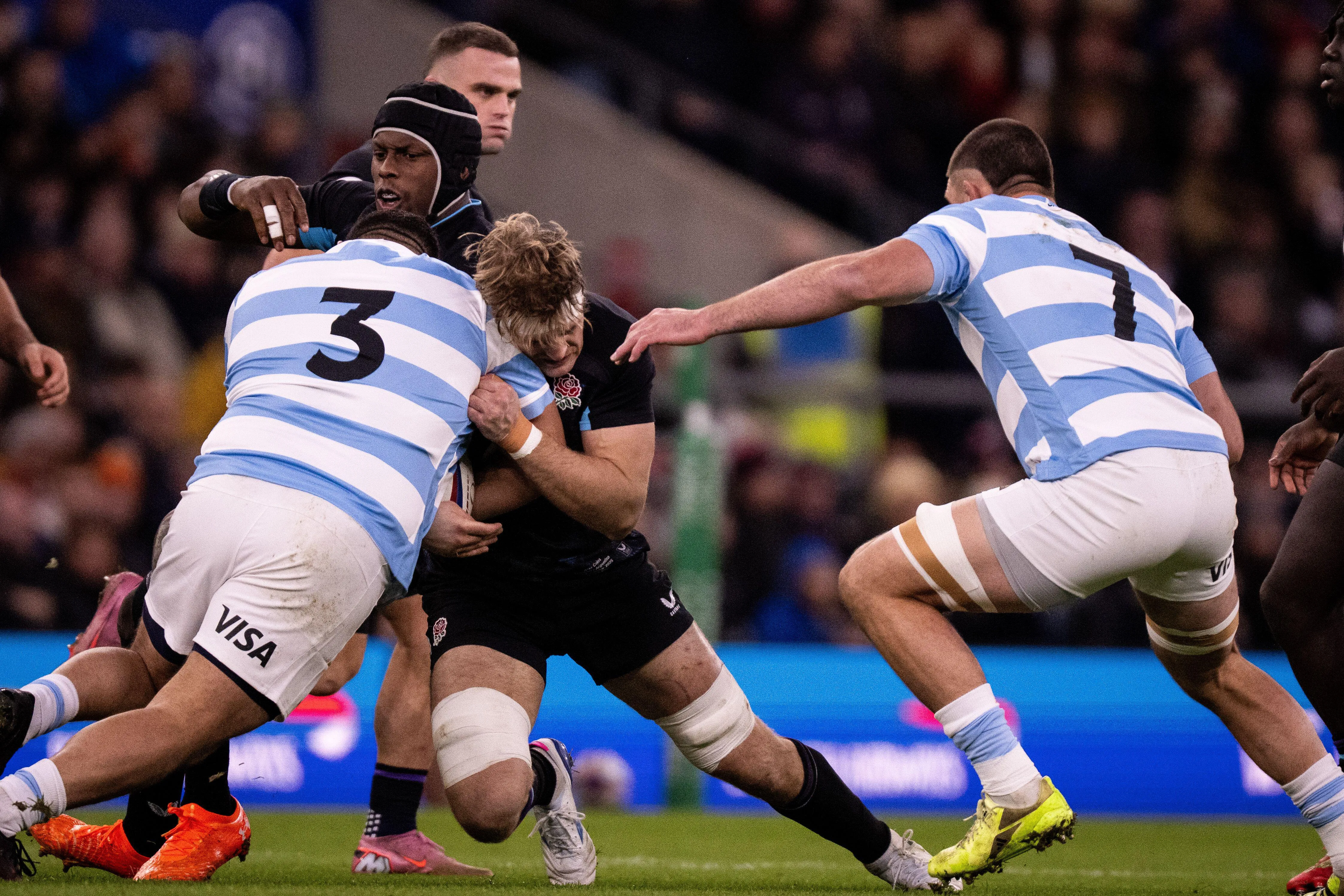 jugadores de rugby del equipo argentino