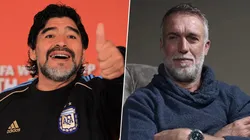 Diego Armando Maradona y Gabriel Omar Batistuta.