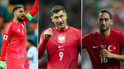 Gianluigi Donnarumma, Robert Lewandowski y Hakan Çalhanoğlu buscan clasificar al Mundial.