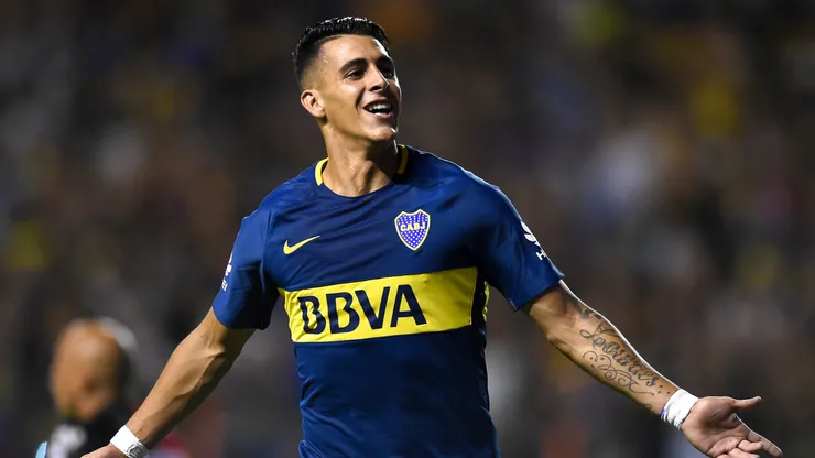 Cristian Pavón, durante su etapa en Boca.