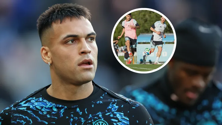 Lautaro Martínez trabaja en la recuperación de una distensión mientras que la Selección Argentina entrena en Ezeiza.