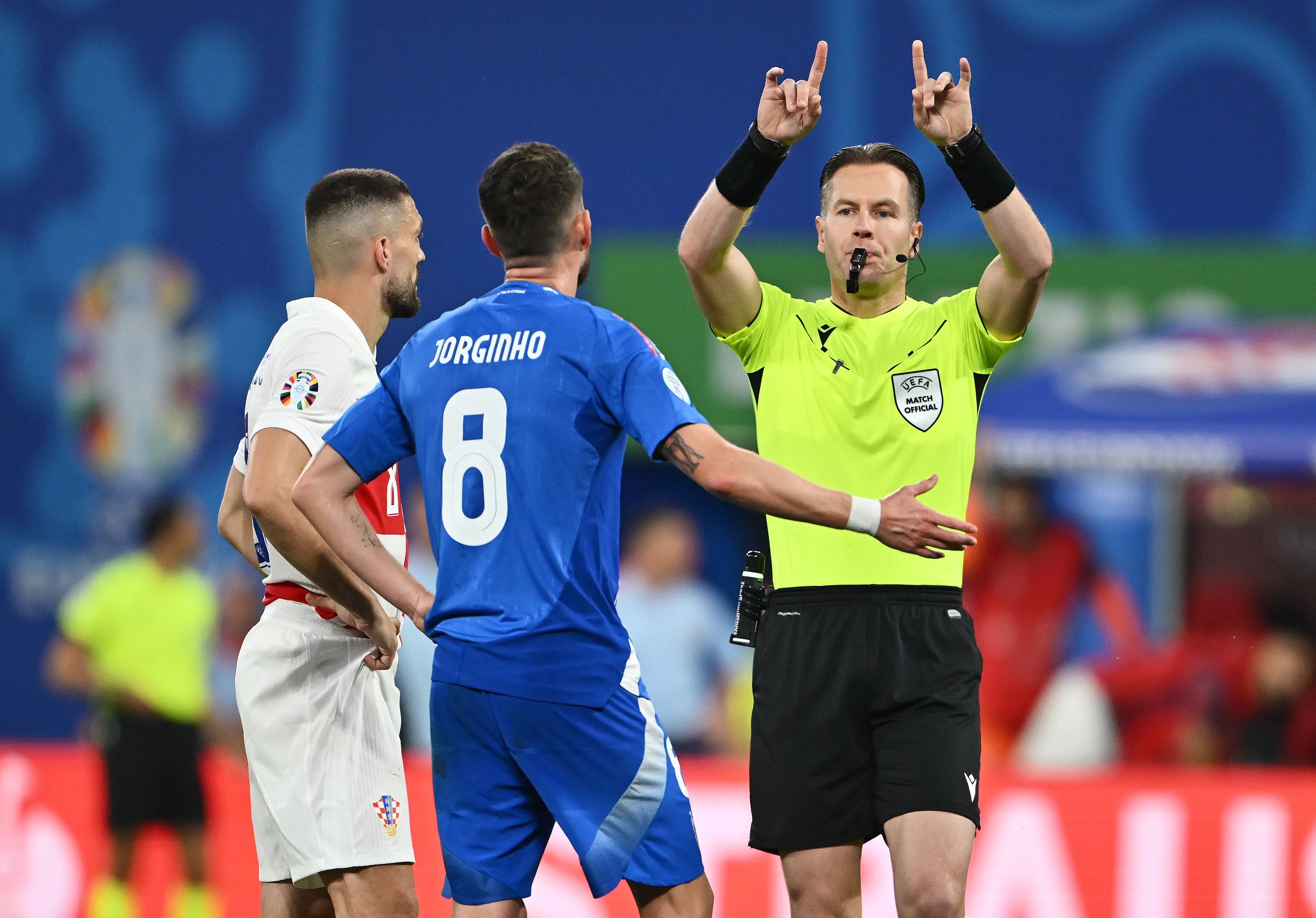 Danny Makkelie, el árbitro de Italia vs. Irlanda del Norte. (Getty Images)