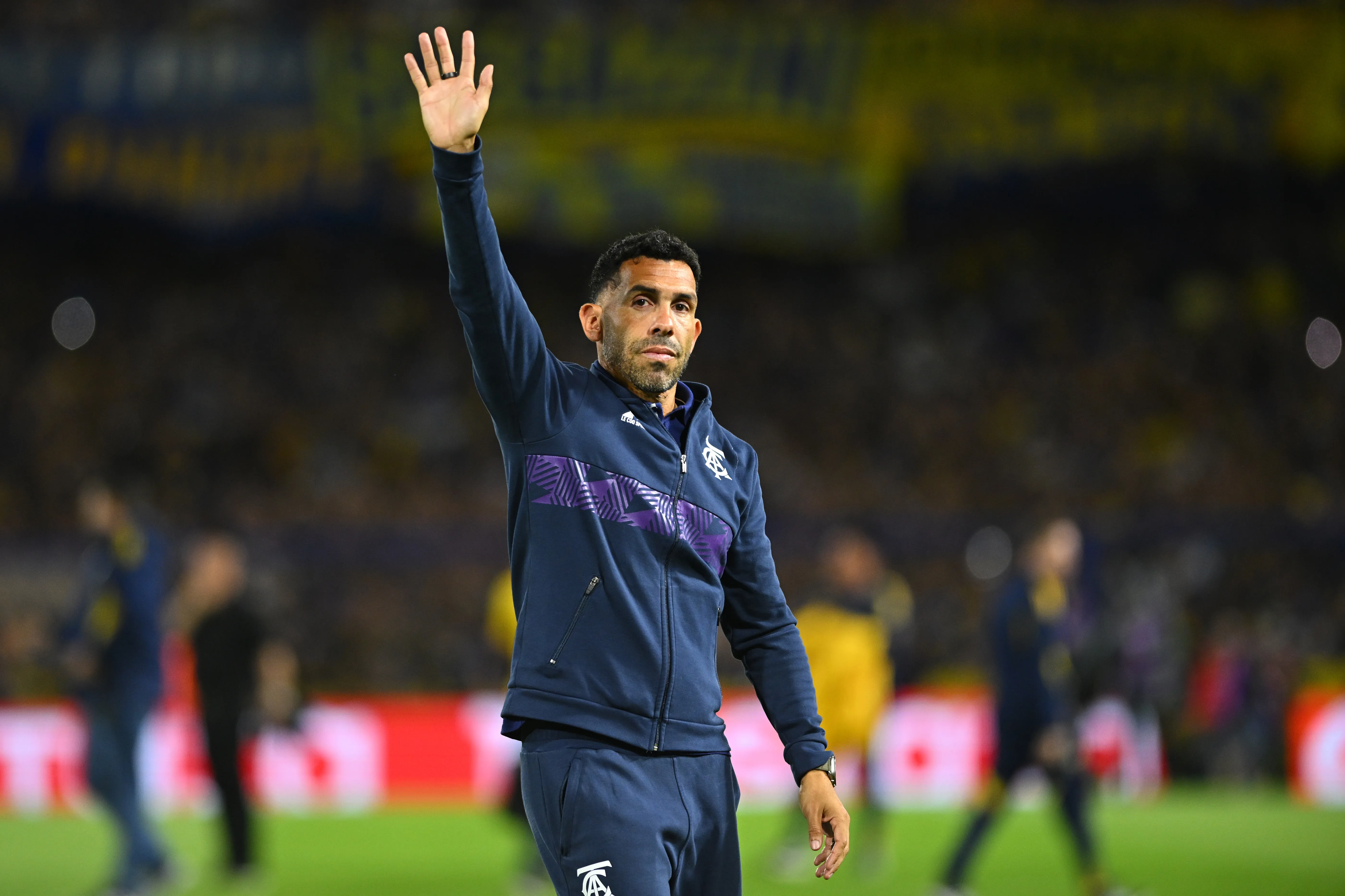 Carlos Tevez en La Bombonera, en el último Boca – Talleres. (Getty Images)