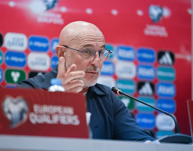 Luis de la Fuente aseguró días atrás que España quería jugar el partido sin importar donde. (Getty)