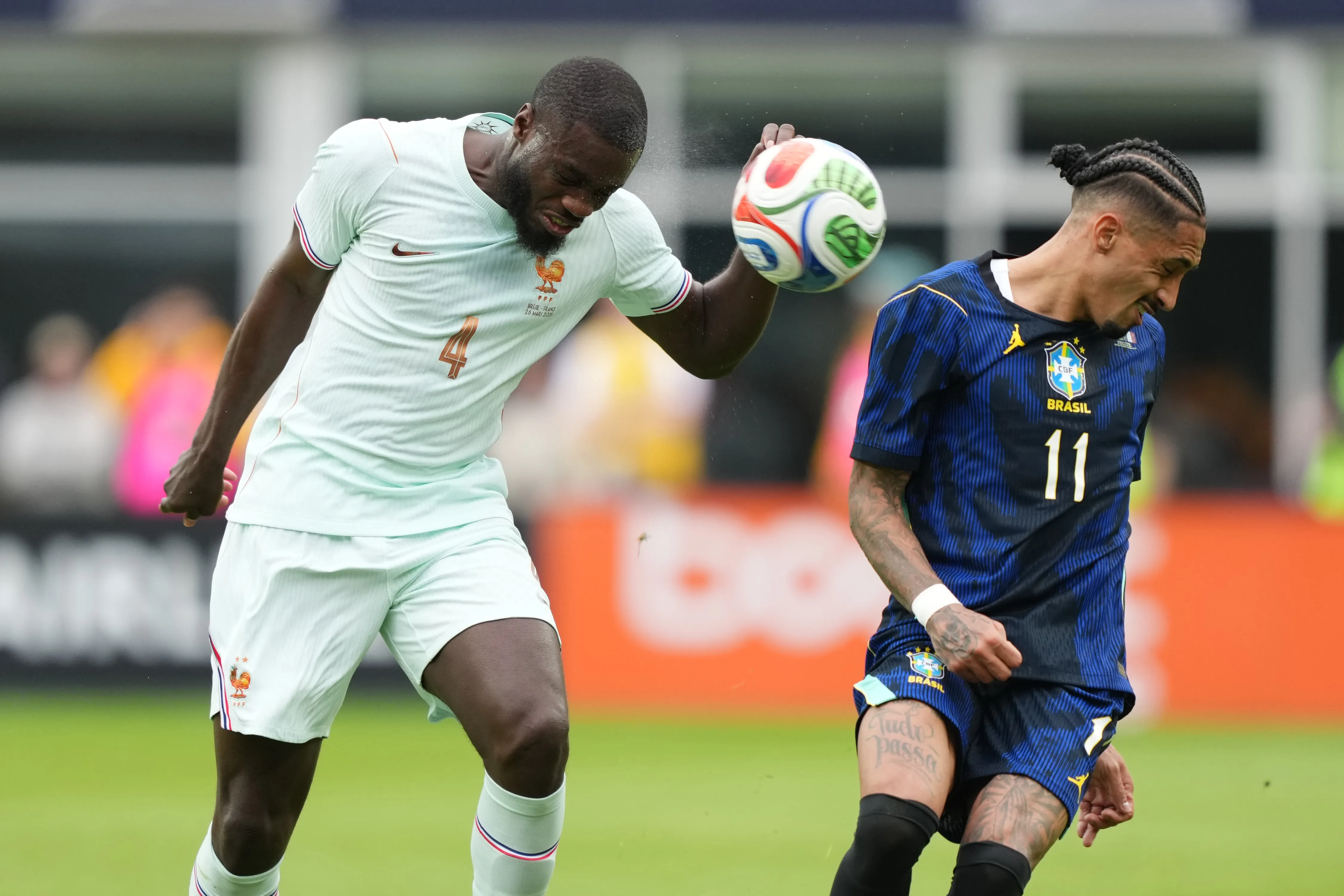 Raphinha jugó 45 minutos contra Francia y no salió al segundo tiempo. (Getty)