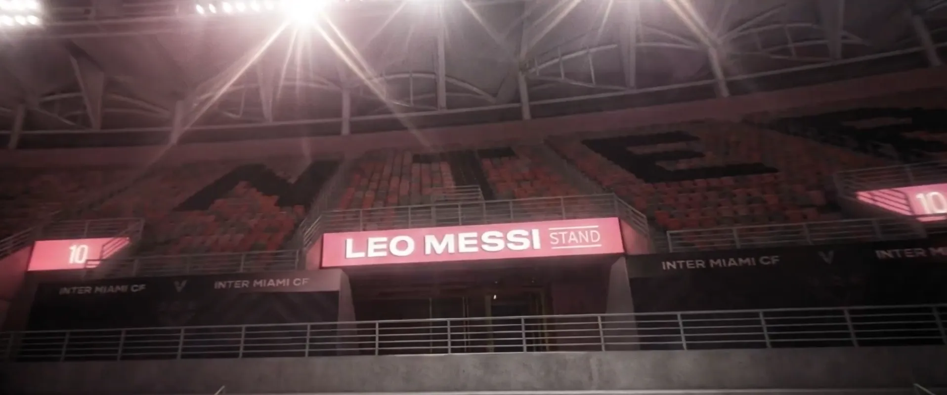 Messi tendrá a su nombre una de las tribunas del nuevo estadio de Inter Miami (Captura video).