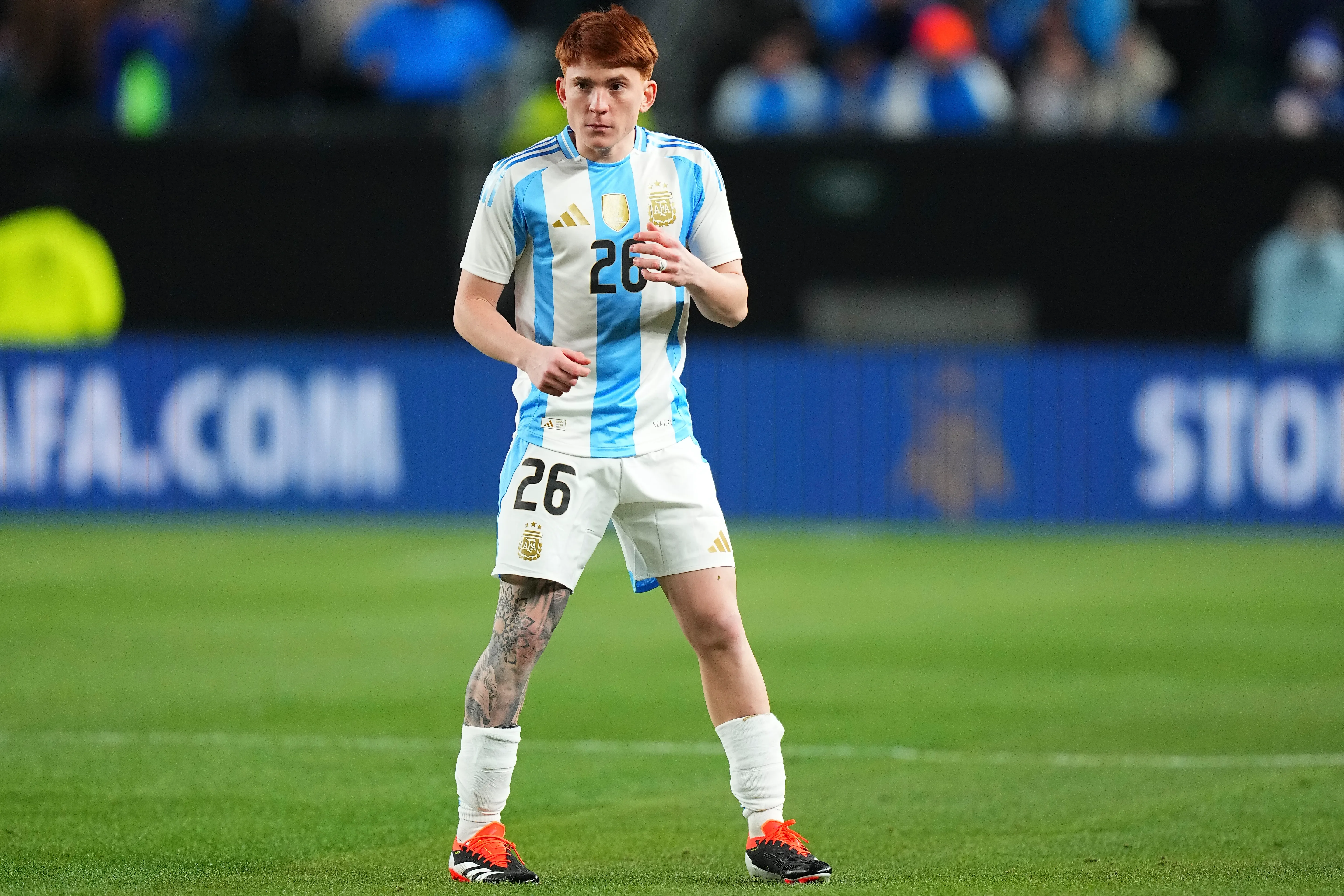 Valentín Barco en la Selección Argentina. (Getty Images)