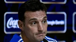 Lionel Scaloni durante la conferencia de prensa.