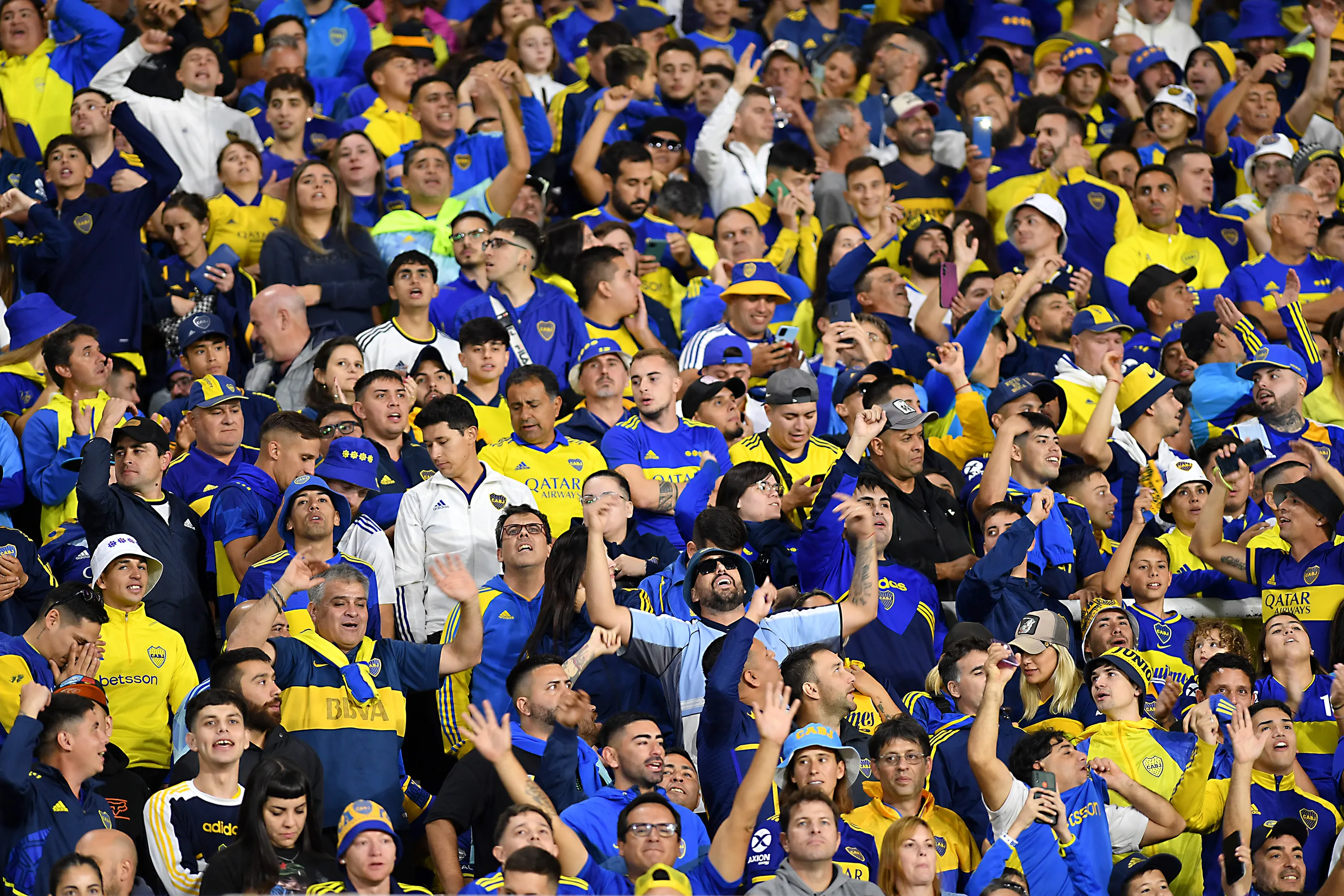 Los hinchas de Boca Juniors. (Getty Images)