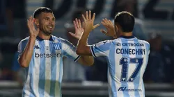 Maravilla Martínez celebra su gol ante San Martín de Formosa.