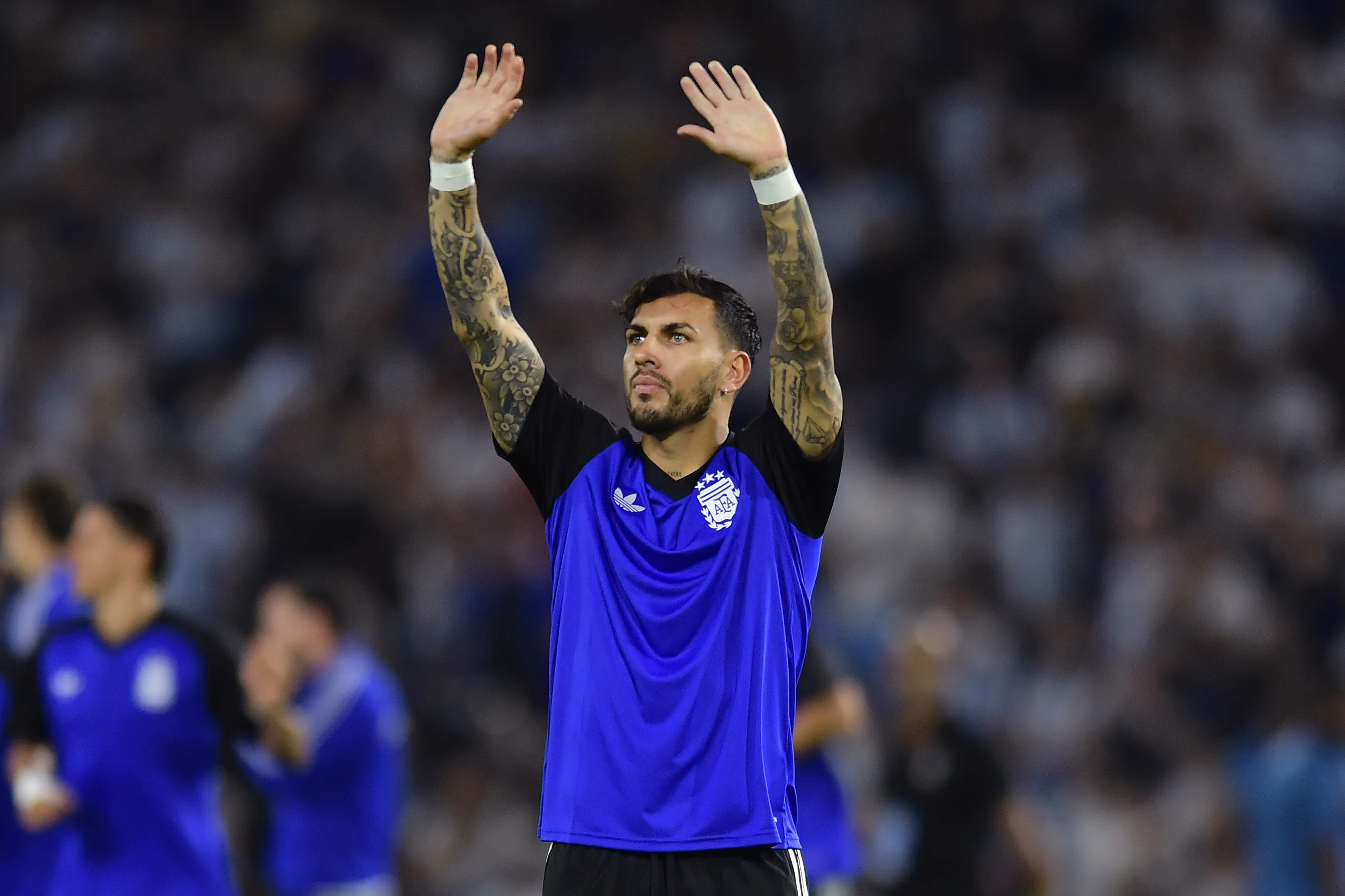 Leandro Paredes no jugó en el amistoso de la Selección ante Mauritania (Getty Images).
