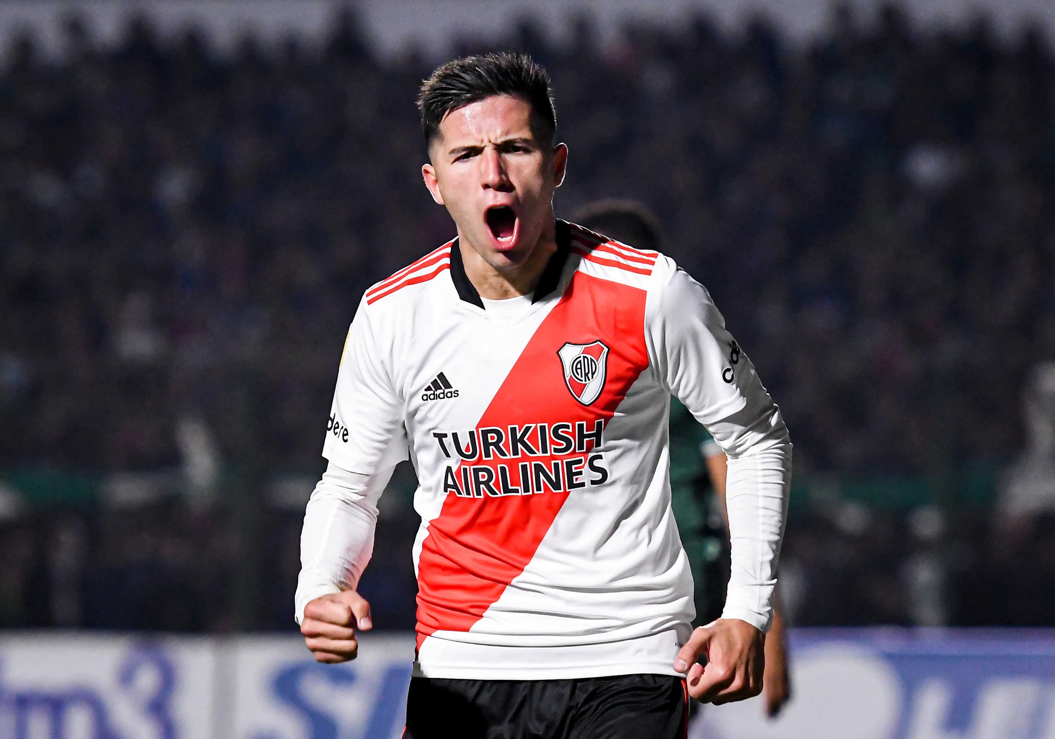 Enzo Fernández, durante su estadía en River. (Getty Images)