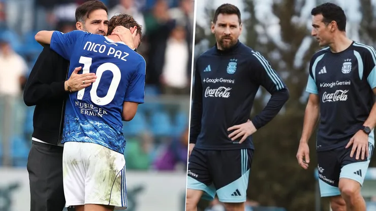 Cesc Fábregas, DT del Como 1907, remarcó la buena pegada que tiene Nico Paz en junio del año pasado.