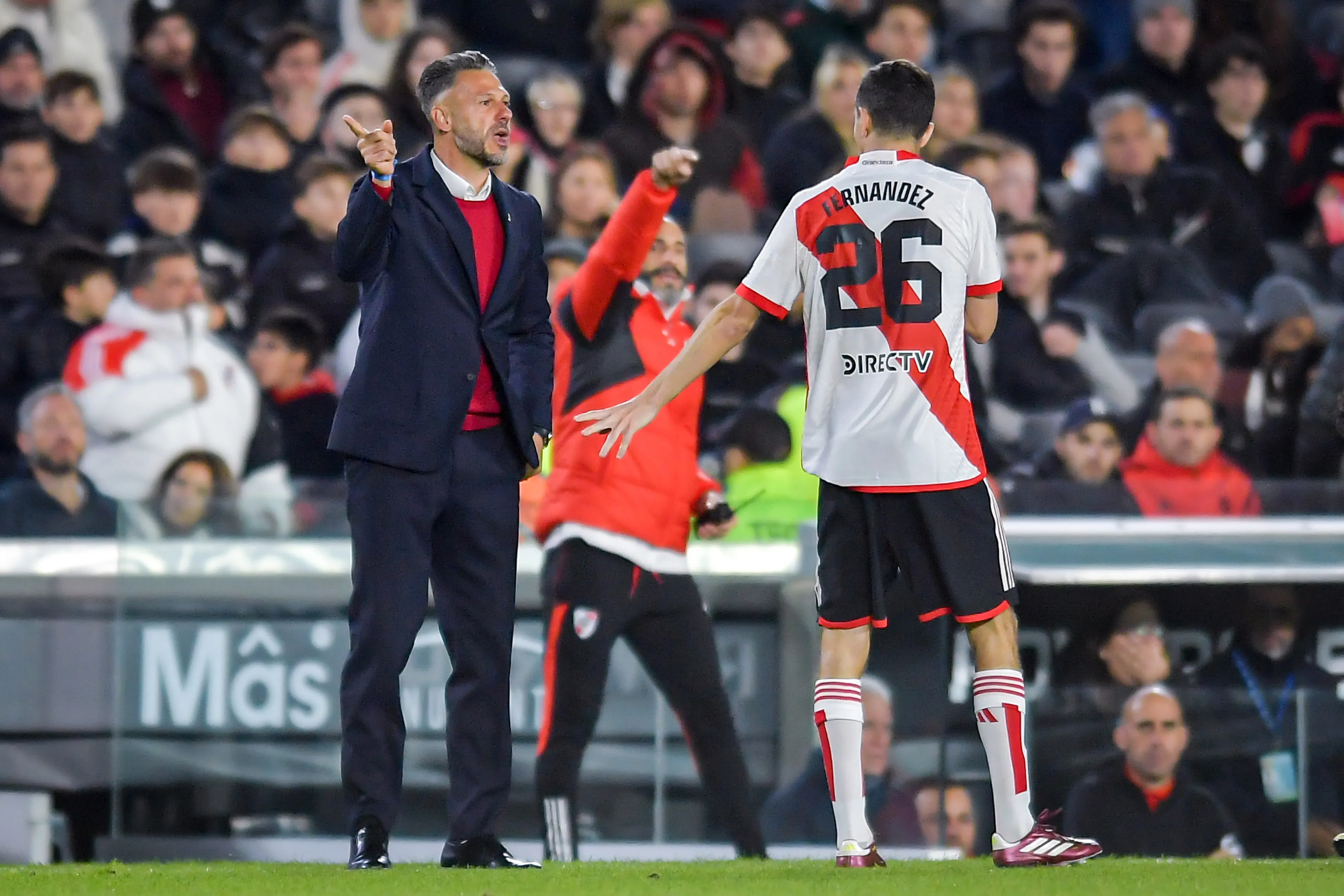 Demichelis y Nacho Fernández coincidieron en River durante 2023 y 2024 (Getty Images).