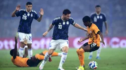 Lionel Messi ante Zambia.