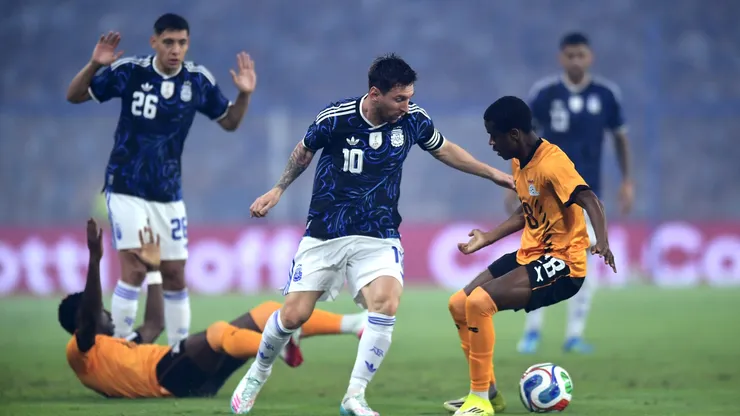 Lionel Messi ante Zambia.
