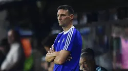 Lionel Scaloni durante la victoria de Argentina ante Zambia.