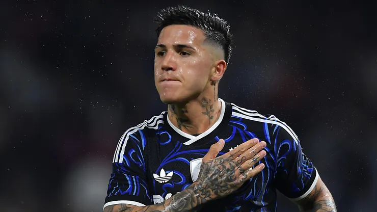 Enzo Fernández, mediocampista de la Selección Argentina.