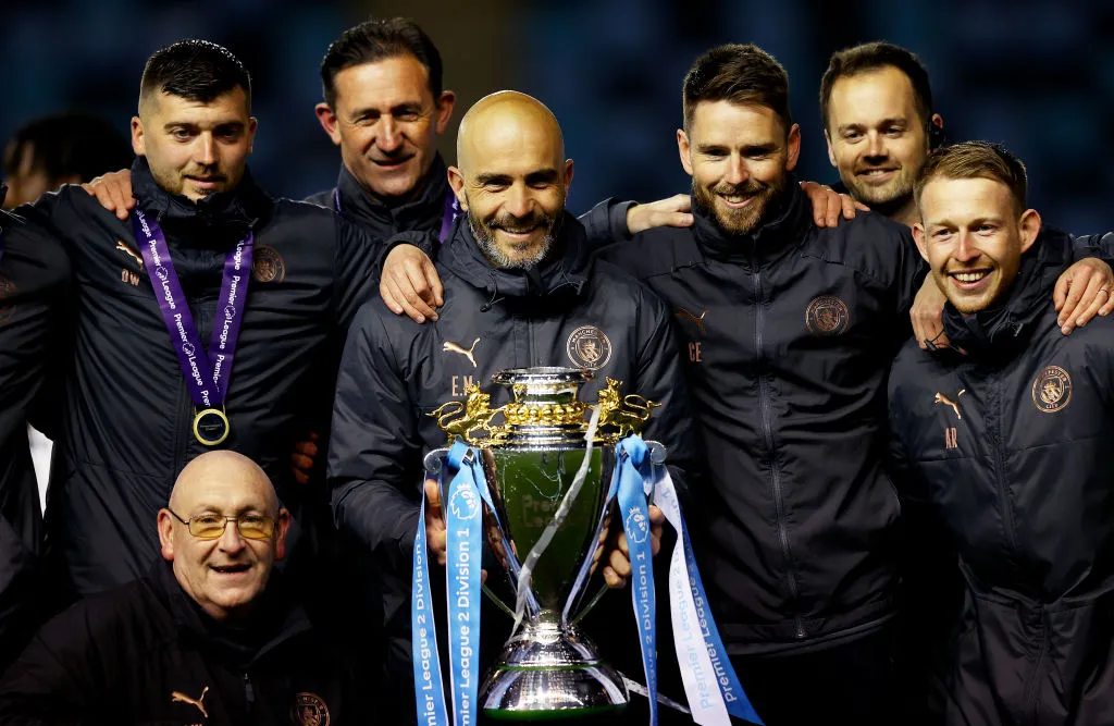 Enzo Maresca fue campeón con la Sub-21 del Manchester City. (Getty)