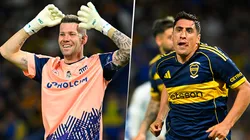 Guido Herrera y Miguel Merentiel, protagonistas de Talleres y Boca.