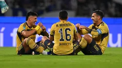 Adam Bareiro, Miguel Merentiel y Leandro Paredes en Boca vs. Talleres.