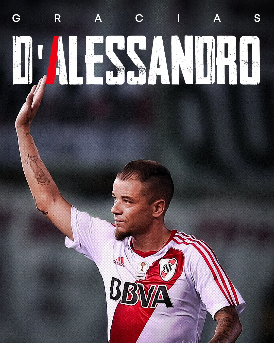 La publicación de River una vez que D´Alessandro decidió retirarse del fútbol. (Foto: @RiverPlate).
