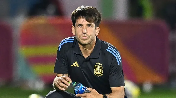 Diego Placente, entrenador de la Selección Argentina.