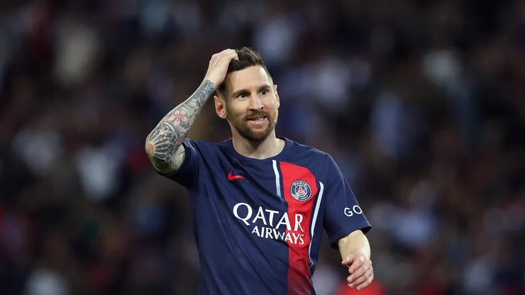Lionel Messi durante su etapa en Paris Saint-Germain.