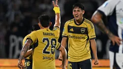 Adam Bareiro y Tomás Aranda, futbolistas de Boca.