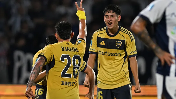 Adam Bareiro y Tomás Aranda, futbolistas de Boca.
