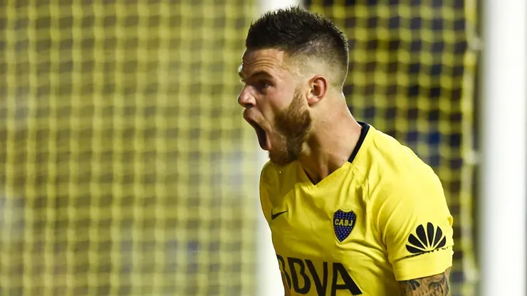 Nahitan Nández, durante su etapa en Boca. (Getty Images)