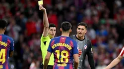 Musso y Simeone arremetieron contra el arbitraje y desde Barcelona respondieron: "No fue roja"