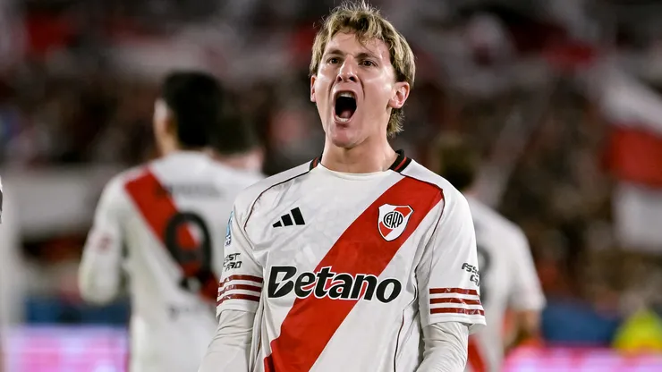 Facundo Colidio, tras convertir un gol en River vs. Belgrano.