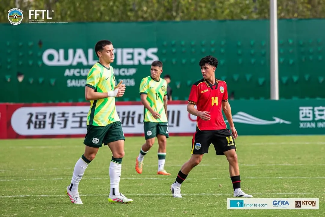 Tristán Arrarte jugando con la Selección de Timor Oriental. (Foto: @Tristán.Arrarte).