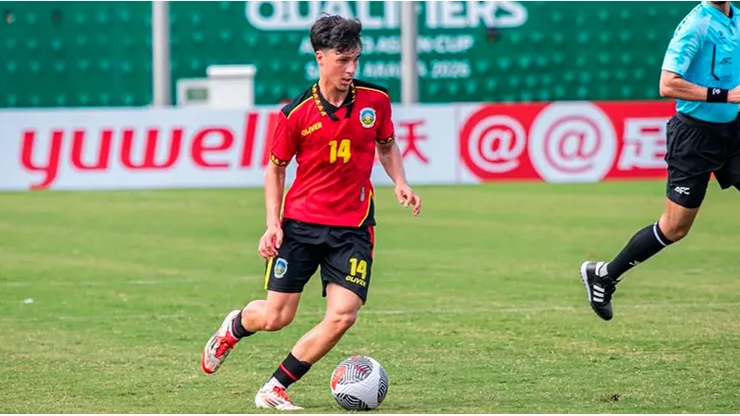 Tristán Arrarte, jugador de la Selección de Timor Oriental.