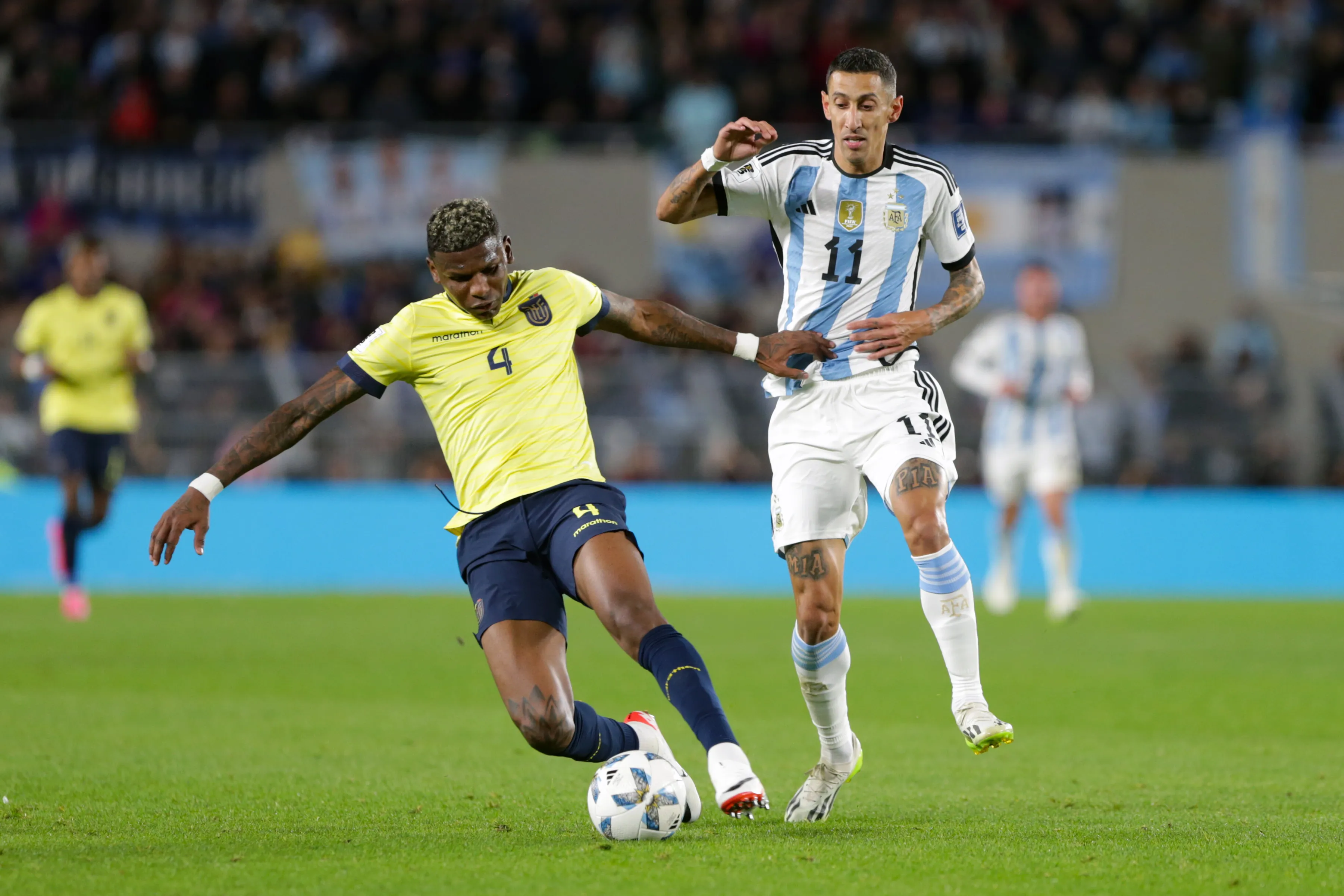 Arboleda enfrentó a Argentina en su paso por la Selección de Ecuador (Getty Images).