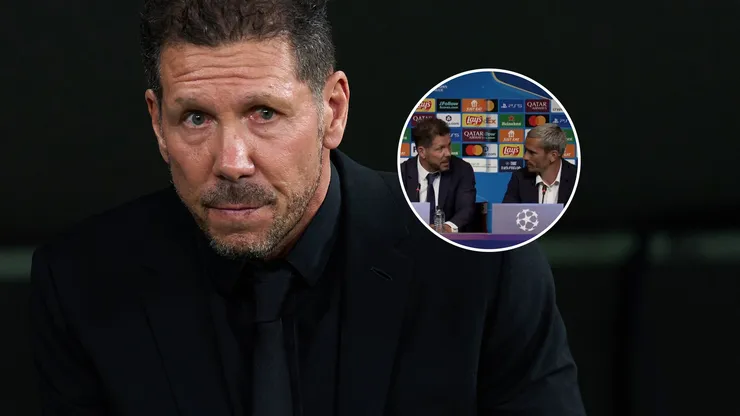 Momento emotivo en la conferencia de prensa del Atlético