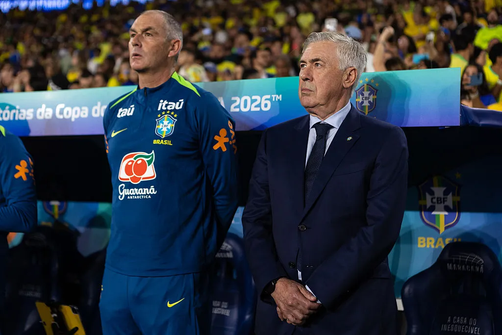 Falta su firma, pero Ancelotti acordó seguir en Brasil hasta el Mundial 2030. (Getty)
