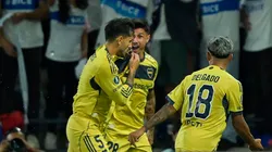 Leandro Paredes celebra el 1-0 de Boca ante Universidad Católica.