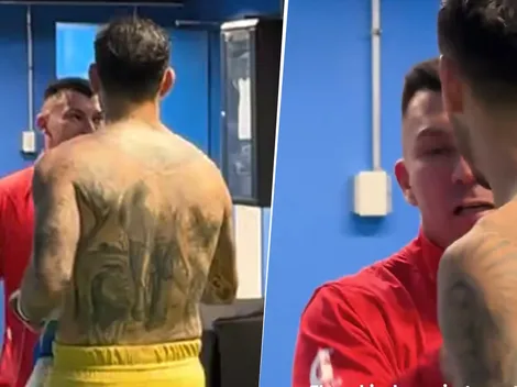 No se vio en TV: el encuentro en los pasillos entre Paredes y Gary Medel