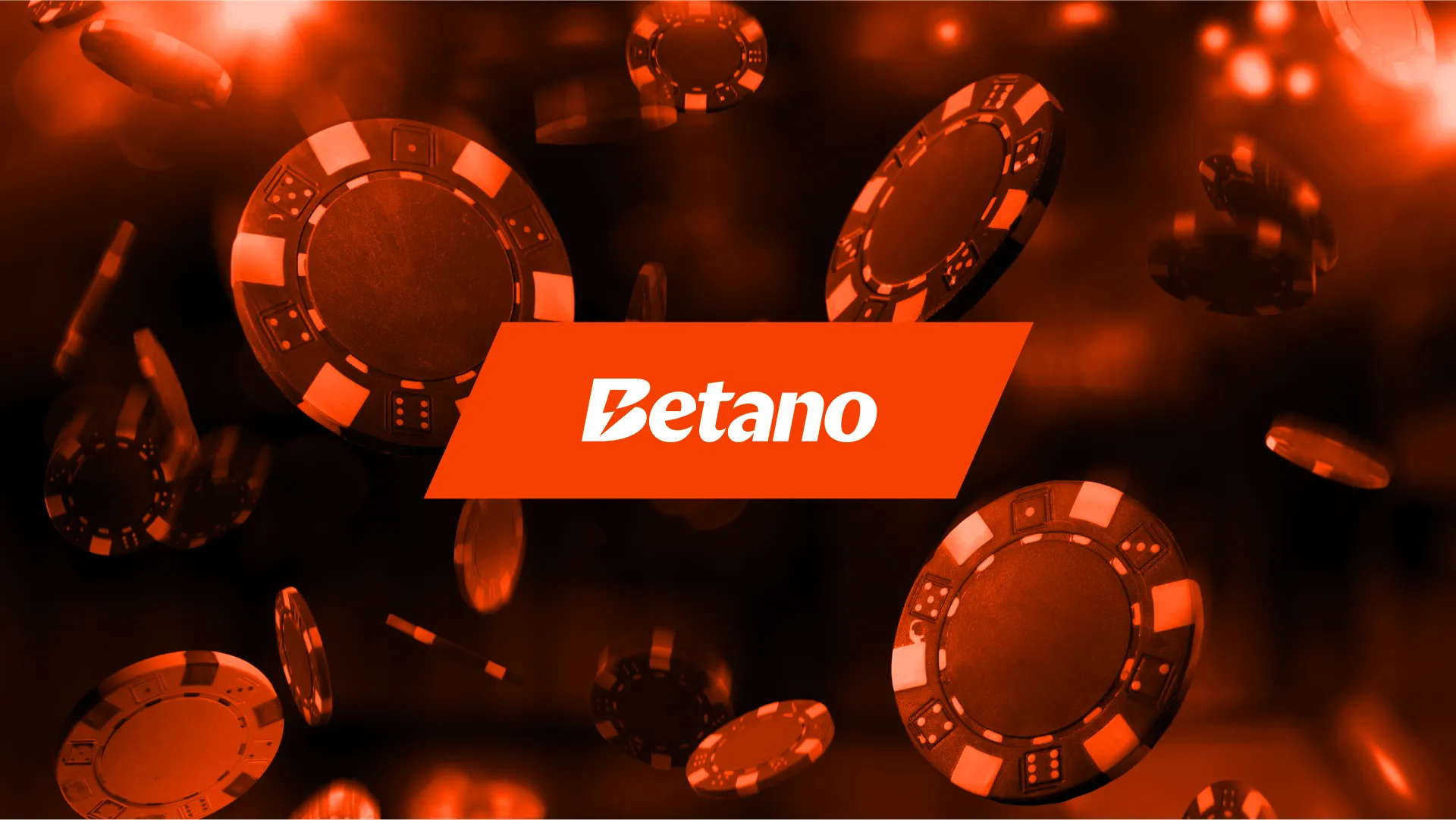 Logo de Betano en fichas de casino