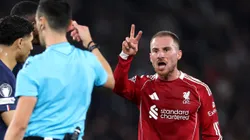 Alexis Mac Allister será sancionado por UEFA luego de la derrota de Liverpool ante PSG por Champions League