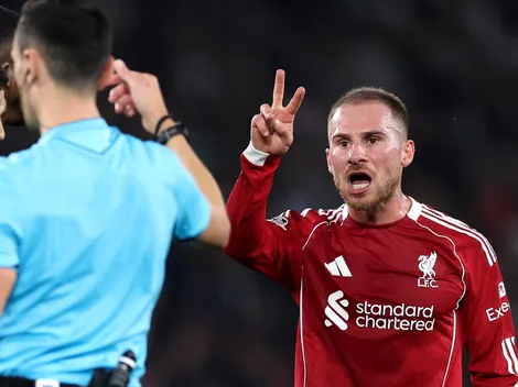 Alexis Mac Allister será sancionado por UEFA luego de la derrota de Liverpool ante PSG por Champions League