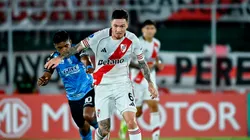 Aníbal Moreno durante el empate entre Blooming y River.