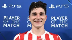 La confesión de Julián Álvarez tras su golazo de tiro libre ante Barcelona