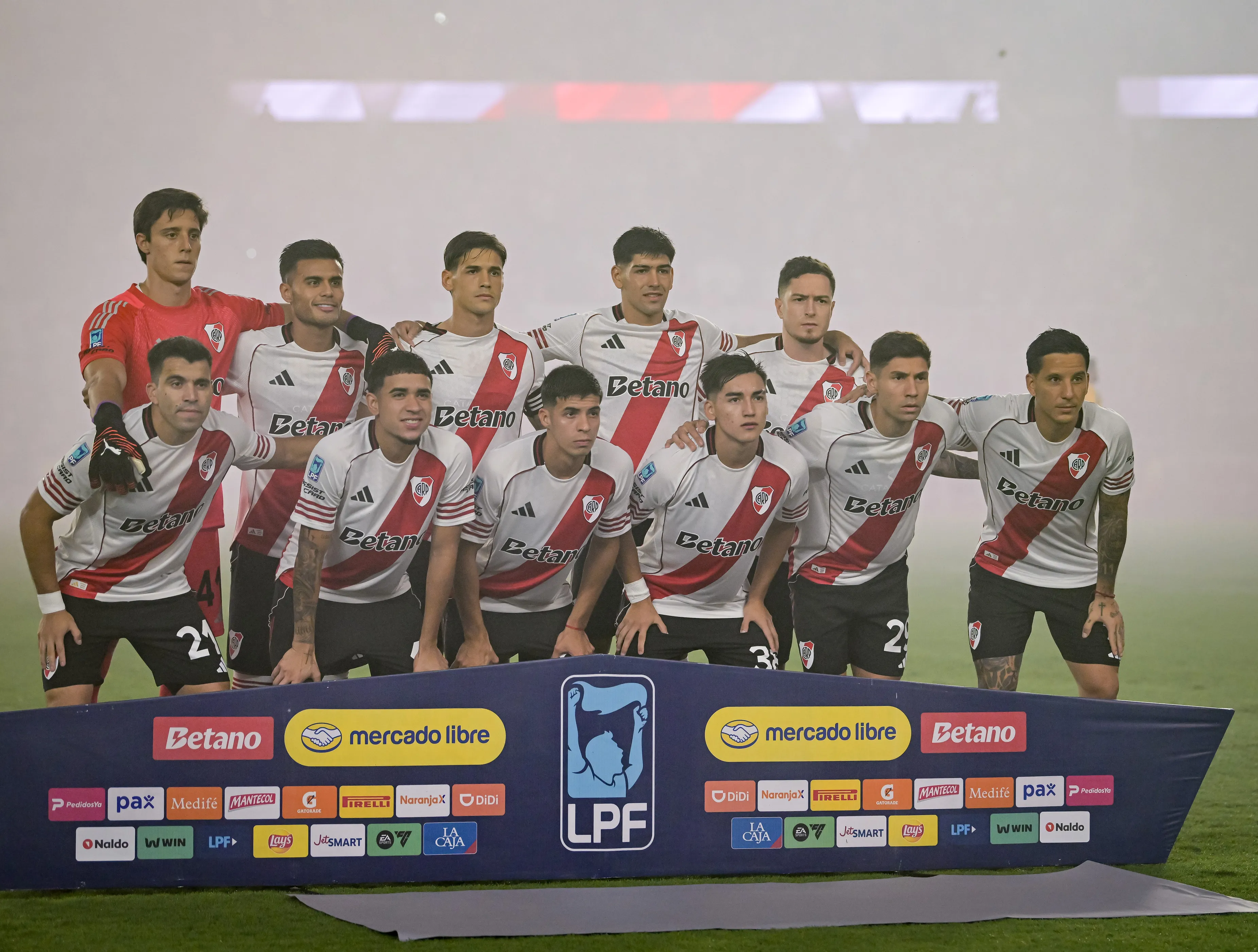 El equipo titular de River Plate. (Getty Images)