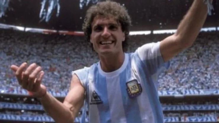 Oscar Ruggeri en el Mundial 1986.