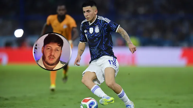 Thiago Almada en la Selección Argentina.