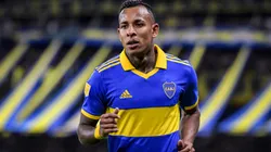 Sebastián Villa, delantero colombiano durante su etapa en Boca.